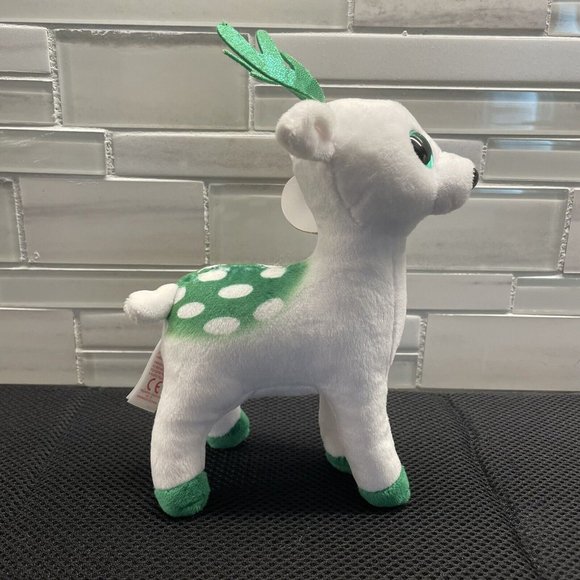 Peppermint The Reindeer - Ty Beanie Baby - Christmas Plush from 2017 - Picture 1 of 11
